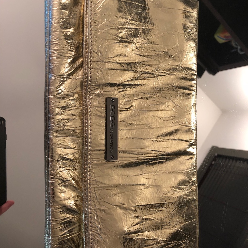BCBG Gold clutch